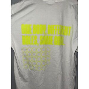 SHAKA WEAR Graphic Tee White‎ Neon Yellow Print Streetwear Essentials Mens M